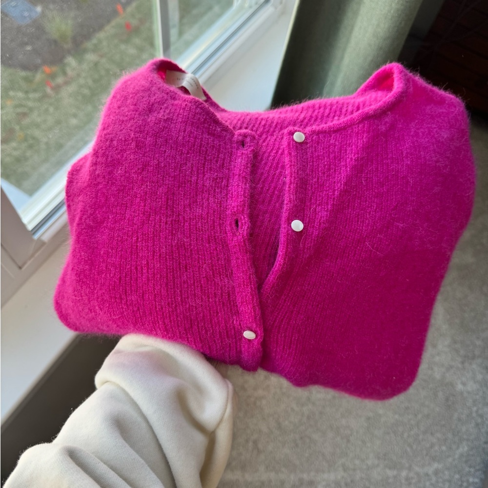 Sézane Gaspard sweater fuchsia M